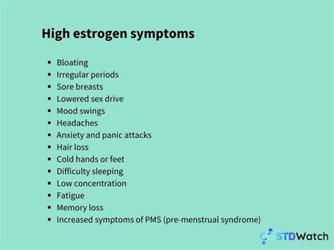 high estrogen symptoms in women