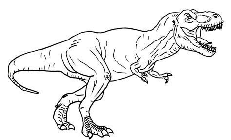 rex  jurassic world coloring page  printable coloring pages