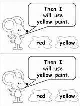 Emergent Mouse Reader Colors Kindergarten Color Making Words Book Follow Choose Board Great Teacherspayteachers Reading sketch template