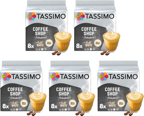 tassimo coffee shop selection typ flat white coffee pods packs  servings amazoncouk