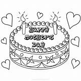 Cake Coloring Pages Happy Mother Mothers Xcolorings 980px 122k Resolution Info Type  Size Jpeg sketch template