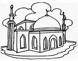 Masjid Mewarnai Aqsa Aneka sketch template