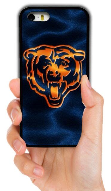 Chicago Bears Nfl Rubber Phone Case For Iphone Xs Max Xr 4s 5 5c 6s 7 8