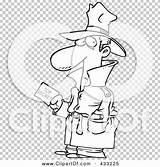 Undercover Carrying Agent Secret Coloring Illustration Line Information Rf Royalty Clipart Toonaday sketch template