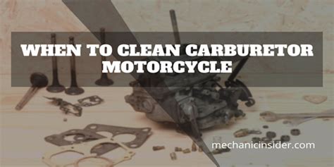 clean carburetor motorcycle