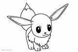 Eevee Coloring Pages Pokemon Printable Adults Kids sketch template
