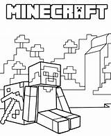 Minecraft Steve Logo Coloring Print sketch template