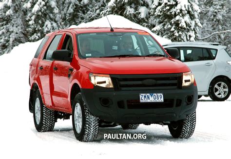 spyshots ford everest  gen  winter trials ford ranger suv  paul tans automotive news
