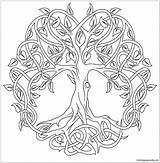 Malvorlagen Trees Keltische Lebensbaum Kreuz Keltisches Bestcoloringpagesforkids Inspirations Erwachsene Baum sketch template