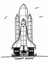 Missile Disegni Shuttle Colorare sketch template