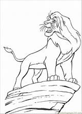 Simba Lion King Coloring Pages Printable Color Online Mufasa Scar Cartoons sketch template