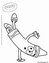Crayola Coloring Pages Crayon Crayons Printable Dancing Kids Markers Color Print School Drawing Supplies Prints Old sketch template