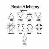 Alchemy Symbols Basic sketch template