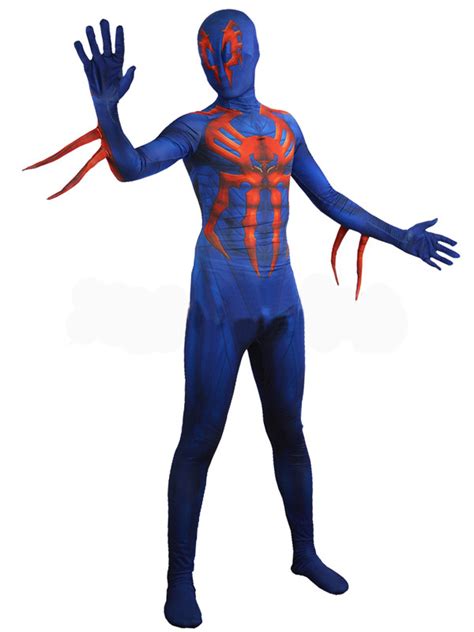 buy spiderman 2099 costume 3d printed zentai lycra
