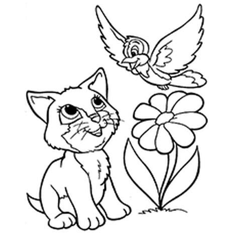 cute kitten coloring pages part