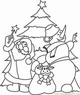 Snowman Coloring Santa Claus Pages Christmas Coloringpages101 Categories sketch template