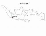 Indonesia Map Coloring Indonesian Pages Para Colorear Kids Mapas Dibujos Template Search sketch template