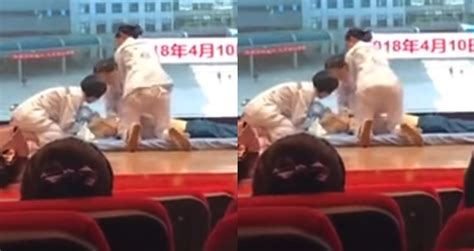 nurse in china twerks while performing cpr internet goes into