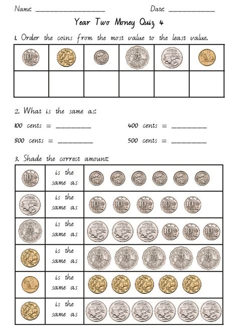 money year  money worksheets money math money math worksheets