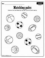Matching Olds Educational Worksheet Pairs Class Planesandballoons sketch template