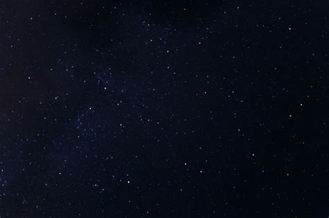 Blue Dark Night Sky With Many Stars Milky Way Cosmos Background The