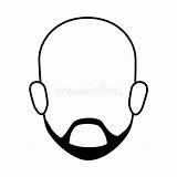 Beard Faceless Vectors sketch template
