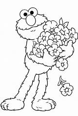 Elmo Coloring Pages Sesame Street Printable Kids Cartoon Lovers Educativeprintable Educative Sheets Library sketch template