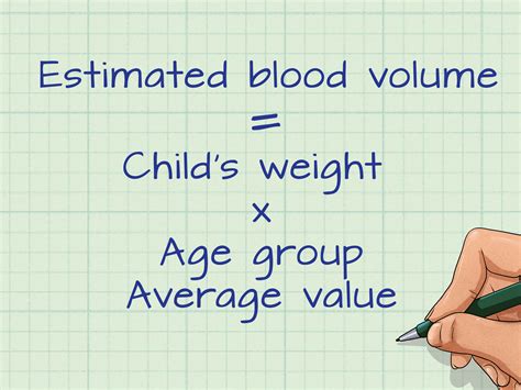 formas de calcular el volumen de la sangre wikihow