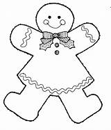 Gingerbread Man Clipart Outline Coloring House Pages Clip Ginger Template Cliparts Shrek Girl Color Christmas Library Print Popular Attribution Forget sketch template