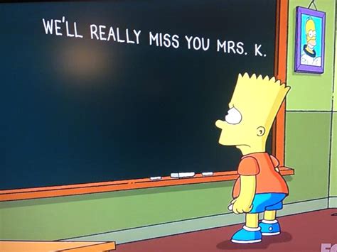 Sad Simpsons Scene As Bart Pays Tribute To Mrs Krabappel