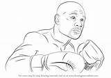 Mayweather Floyd Draw Drawing Step Boxers Drawings Drawingtutorials101 Tutorials People Clip Choose Board sketch template