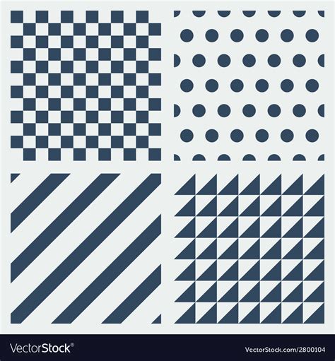 set  simple patterns royalty  vector image