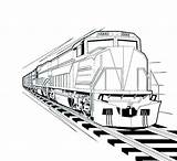 Train Coloring Pages Drawing Freight Steam Trains Locomotive Passenger Printable Color Engine Bullet Pdf Sketch Getcolorings Getdrawings Template Colorings sketch template