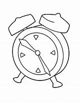 Clock Coloring Alarm Pages Drawing Paper Pendulum Library Clipart Popular Book sketch template