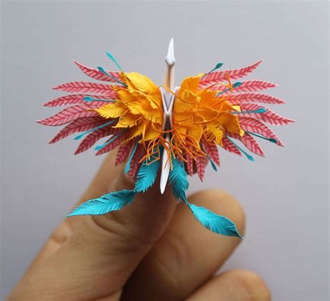 folded  decorated  origami crane  day   days dieu