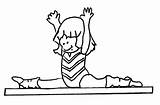 Balance Gymnastics sketch template