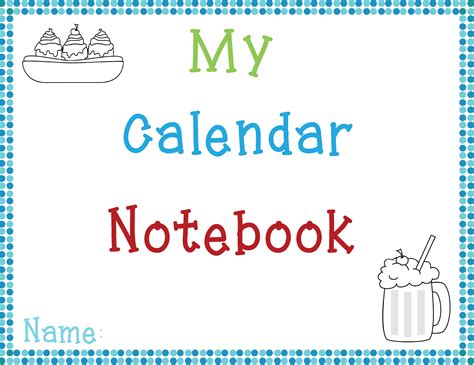 5 00 prek 2nd my calendar notebook spanish and english