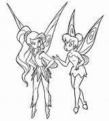 Coloring Tinkerbell Pages Periwinkle Library Clipart sketch template