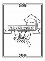 Graduation Cards Printable Congratulations Card Coloring Congrats Done Well Graduate Congratulation Print Create Congrads Gotfreecards sketch template
