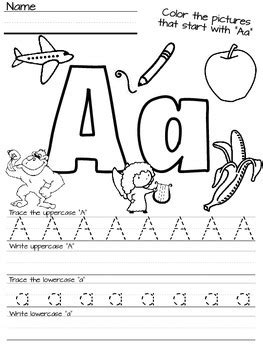 alphabet aa letter printable letter aa tracing worksheets beginning