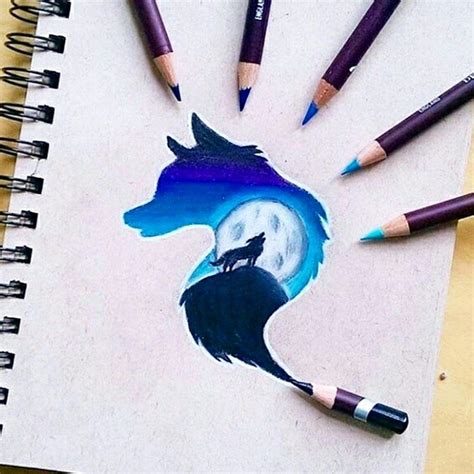 simple color pencil drawings