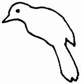 Outline Bird Cuckoo Coloring Pages Drawing Simple Flying Clipartmag sketch template