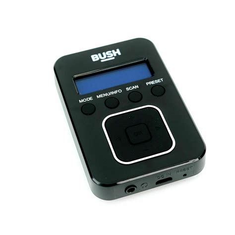 bush portable personal dab radio black