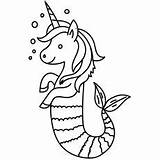 Unicorn Mermaid Coloring Pages Cute Dolphin Kids Fairy Colouring Printable Unicorns Color Mermaids Fish Sea Print Princess Book Momjunction Size sketch template