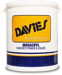 davies megacryl acrylic concrete primer sealer  davies paints