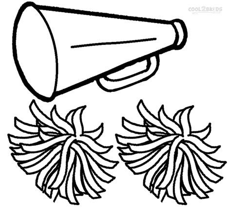 printable cheerleading coloring pages  kids coolbkids clipart