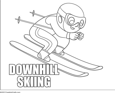printable winter olympic coloring pages