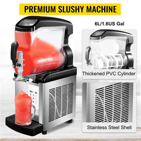 Vevor Commercial 6l Frozen Drink Slush Making Machine Smoothie Ice