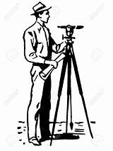 Surveyor Clipart Drawing Land Surveying Clip Getdrawings Clipground Tripod sketch template