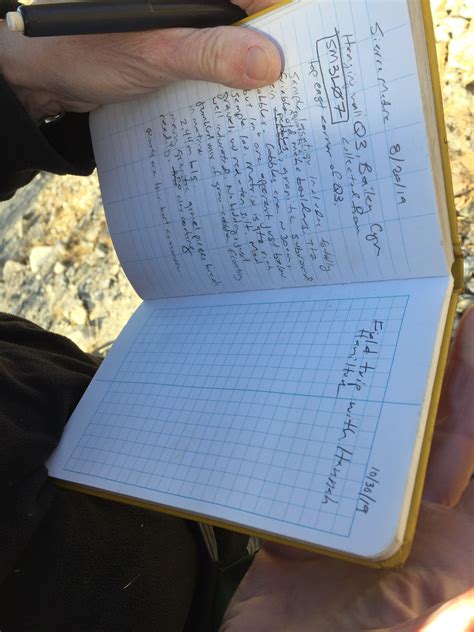 field notebook  geological survey